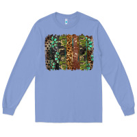 Colony Blue western camouflage brushstroke Long Sleeve Tee - BarkalooDesign