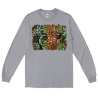 Heather Grey western camouflage brushstroke Long Sleeve Tee - BarkalooDesign