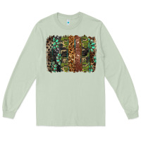 Matcha western camouflage brushstroke Long Sleeve Tee - BarkalooDesign