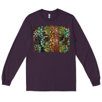 Plum western camouflage brushstroke Long Sleeve Tee - BarkalooDesign