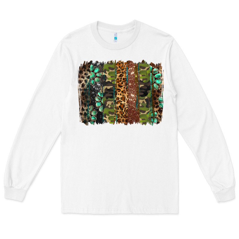 Western Camouflage Brushstroke Long Sleeve Tee by BarkalooDesign | Teevron