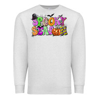 Oatmeal Heather Spooky Season Premium Sweatshirt - texasbilliewilder