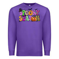 Purple Spooky Season Premium Sweatshirt - texasbilliewilder