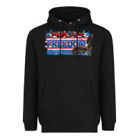 Black long live freedom Heavyweight Hoodie - Zillion Design Studio