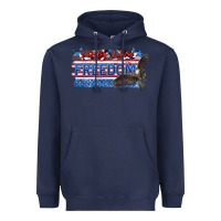 Navy long live freedom Heavyweight Hoodie - Zillion Design Studio