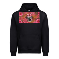 Black easter heifer with bunny ears and glasses license plate Urban Hoodie - Artiststas