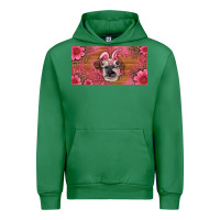 Emerald easter heifer with bunny ears and glasses license plate Urban Hoodie - Artiststas