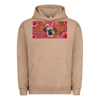 Pigment Burro easter heifer with bunny ears and glasses license plate Urban Hoodie - Artiststas