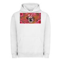 Pigment Lunar Rock easter heifer with bunny ears and glasses license plate Urban Hoodie - Artiststas