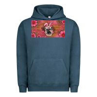 Easter Heifer With Bunny Ears And Glasses License Plate Urban Hoodie | Teevron