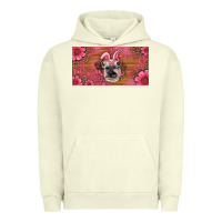 Pigment Pistachio easter heifer with bunny ears and glasses license plate Urban Hoodie - Artiststas