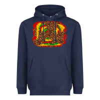 Navy black history background Heavyweight Hoodie - texasbilliewilder