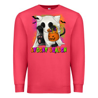 Cardinal Spooky Season Ghost Cat Premium Sweatshirt - texasbilliewilder