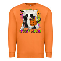 Carrot Spooky Season Ghost Cat Premium Sweatshirt - texasbilliewilder