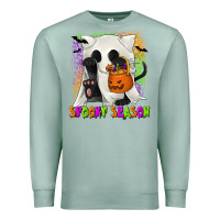 Seafoam Spooky Season Ghost Cat Premium Sweatshirt - texasbilliewilder