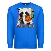 True Royal Spooky Season Ghost Cat Premium Sweatshirt - texasbilliewilder