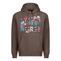 Coffee wife mom nurse Premium Hoodie - BundleAndBundleShop