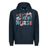 Navy wife mom nurse Premium Hoodie - BundleAndBundleShop