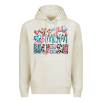 Oatmeal Heather wife mom nurse Premium Hoodie - BundleAndBundleShop