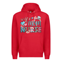 Red wife mom nurse Premium Hoodie - BundleAndBundleShop