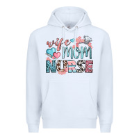 White wife mom nurse Premium Hoodie - BundleAndBundleShop