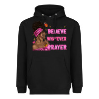 Black afro woman bun and religion faith prayer Heavyweight Hoodie - texasbilliewilder