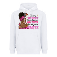 White afro woman bun and religion faith prayer Heavyweight Hoodie - texasbilliewilder