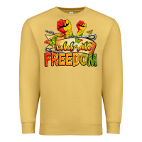 Antique Gold celebrate freedom Premium Sweatshirt - Zillion Design Studio