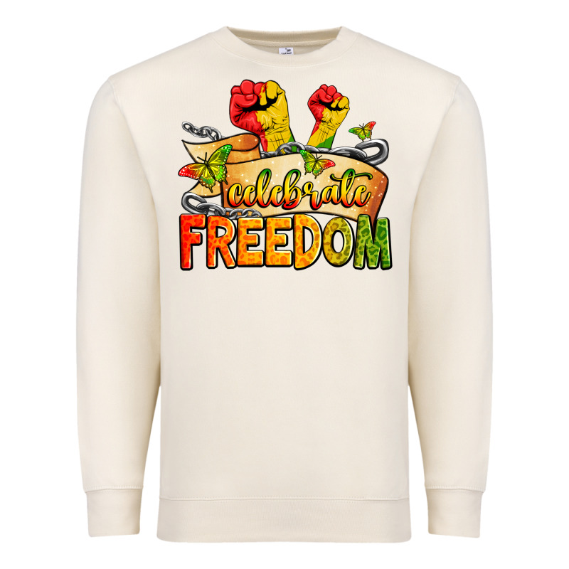 Celebrate Freedom Premium Sweatshirt by Zillion Design Studio | Teevron