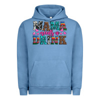 Pigment Pebble Blue western mama needs a drink Urban Hoodie - Artiststas