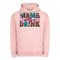 Pigment Salmon western mama needs a drink Urban Hoodie - Artiststas