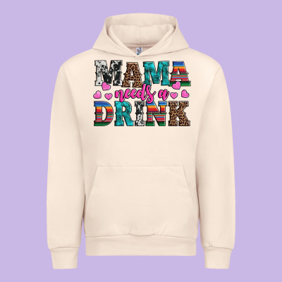 Western Mama Needs A Drink Urban Hoodie Designed By Artiststas