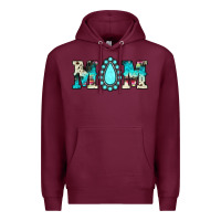 Burgundy mom Premium Hoodie - JahusDesignShop