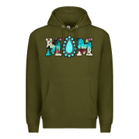 Army Green mom Premium Hoodie - JahusDesignShop