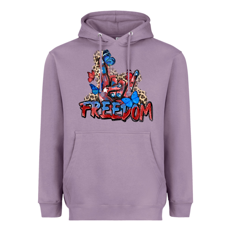 Freedom Rock Hand Heavyweight Hoodie by Zillion Design Studio | Teevron