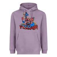 Lavender freedom rock hand Heavyweight Hoodie - Zillion Design Studio
