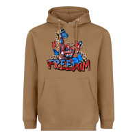 Toasted Coconut freedom rock hand Heavyweight Hoodie - Zillion Design Studio