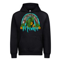 Black western cactus and sunflower mama rainbow Urban Hoodie - Artiststas