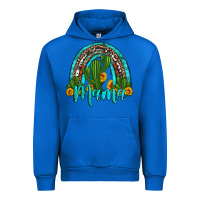 Cobalt western cactus and sunflower mama rainbow Urban Hoodie - Artiststas
