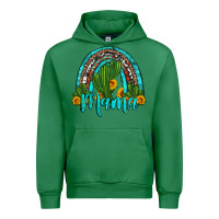 Emerald western cactus and sunflower mama rainbow Urban Hoodie - Artiststas