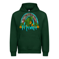 Forest Green western cactus and sunflower mama rainbow Urban Hoodie - Artiststas