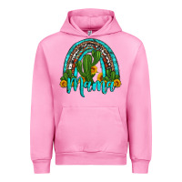 Fuchsia Pink western cactus and sunflower mama rainbow Urban Hoodie - Artiststas