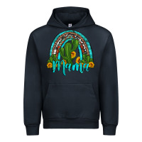 Navy western cactus and sunflower mama rainbow Urban Hoodie - Artiststas
