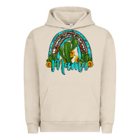Pigment French Oak western cactus and sunflower mama rainbow Urban Hoodie - Artiststas