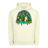 Pigment Pistachio western cactus and sunflower mama rainbow Urban Hoodie - Artiststas