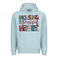 Blue Mist nursing is a work of heart Premium Hoodie - BundleAndBundleShop