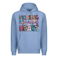 Colony Blue nursing is a work of heart Premium Hoodie - BundleAndBundleShop