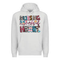 Dove Grey nursing is a work of heart Premium Hoodie - BundleAndBundleShop