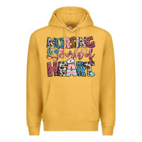 Mustard nursing is a work of heart Premium Hoodie - BundleAndBundleShop