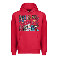 Cardinal nursing is a work of heart Premium Hoodie - BundleAndBundleShop